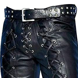 Pantalon en cuir pour homme, style droit, nouvelle collection, haute qualité, design personnalisé - Product Image 3