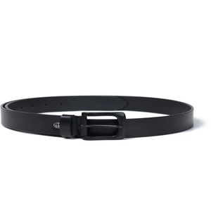 Cinturón Casual de Cuero para Hombre, Ecológico, Resistente, de Cuero Vacuno Negro Original, con Hebilla Metálica de Primera Calidad con Recubrimiento de Polvo Negro - Product Image 2