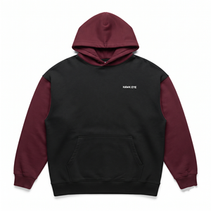 Sudadera con Capucha para Hombre de Algodón Grueso, con Logotipo Personalizado, Hombros Caídos, Dos Colores, Estilo Casual Urbano - Product Image 4