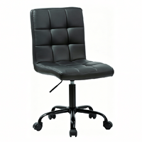 Chaise de bureau ergonomique pivotante à 360 degrés, moderne, en PU rembourré, en fer, contemporaine, multifonctionnelle, réglable en hauteur, personnalisable