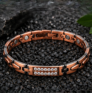 Pulsera Magnética de Cobre Puro con Cristales Artesanales para la Salud, con Función de Personalización, Regalo Promocional Novedoso - Product Image 6