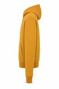 Sudadera con Capucha para Hombre, Color Amarillo Mostaza, Gruesa, Transpirable, de Secado Rápido, con Bolsillo Canguro y Cordón Ajustable, de Algodón y Felpa, Estilo Casual, Venta al Por Mayor - Product Image 5