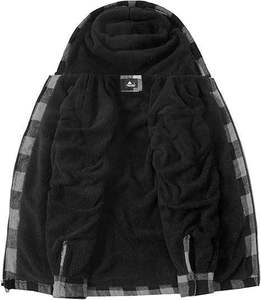 New Fashion Mens <b>Flannel</b> <b>Jacket</b> High Quality Comfortable Warm Windproof Breathable Hooded Fleece <b>Jacket</b> - Product Image 6