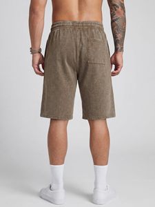 กางเกงขาสั้นลำลองผ้าฝ้าย 100% สำหรับผู้ชาย พิมพ์โลโก้ได้ตามต้องการ ผลิตตามสั่ง สีพื้น เป็นมิตรกับสิ่งแวดล้อม แห้งเร็ว - Product Image 4