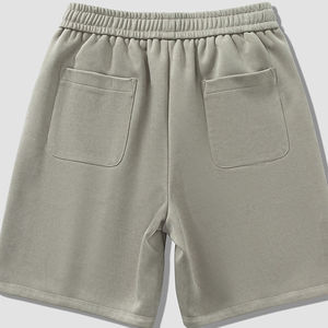 Shorts de sport pour hommes en coton doux, respirants, avec taille élastique confortable, impression de logo personnalisée, shorts d'été très demandés - Product Image 4