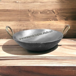 Utensilios de Cocina Kadai de Hierro y Metal Hechos a Mano, Modernos y Ecológicos, al por Mayor, con Asa India, Equipo de Cocina de Alta Calidad para el Hogar - Product Image 2