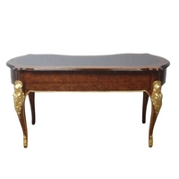 Muebles de oficina de estilo francés, escritorio de reproducción antiguo, escritorio tallado en madera para oficina en casa, hecho en Indonesia