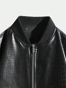 Chaqueta de Moda Masculina para Invierno 2026, Superventas, con Logotipo Personalizado, Cuero Vacuno 100% de Alta Calidad, Impermeable, Ecológica, Estilo Urbano - Product Image 3