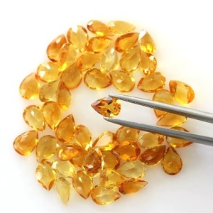 Citrine naturelle taille poire, pierres précieuses en vrac, prix de gros, 6MM 4MM, facettées, calibrées, pour la fabrication de bijoux - Product Image 5