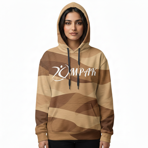 Sweat à capuche unisexe surdimensionné de style streetwear d'hiver contemporain avec broderie et impression par sublimation intégrale - Product Image 1