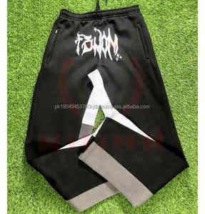 Haute qualité hommes sport Baggy survêtement pantalon coupe-vent Streetwear Anti-rides pantalons de survêtement couleur moyenne formel cordon - Product Image 3