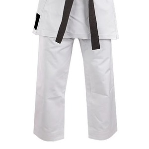 Uniforme de Karate 100% Algodón para Adultos Unisex, Duradero, Corte Regular, Teñido Liso, Disponible en Blanco y Negro con Cinturón - Product Image 6