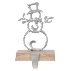 Premium Design Wooden Base Snowmen Shaped <b>Stocking</b> <b>Holder</b> With Customized Size at Cheap Prices <b>Stocking</b> <b>Holder</b> - Product Image 1