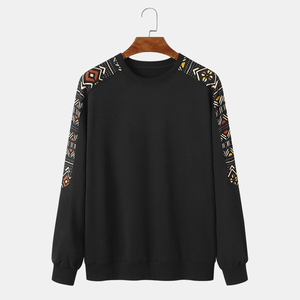 Sudadera de cuello redondo para hombre, con estampado por sublimación, de gran venta, corte regular, de poliéster y algodón, estilo casual para otoño. - Product Image 1