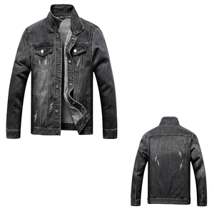 Vestes en jean confortables de haute qualité pour hommes, prix de gros, excellent rapport qualité-prix, design à col montant et capuche, vêtements d'hiver longs - Product Image 2