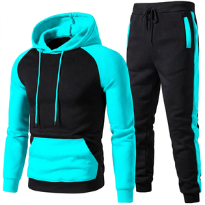 Jogging pour homme en coton 100% noir et rouge, style streetwear, décontracté, avec cordon de serrage, poches latérales, manches longues, pour l'hiver - Product Image 6