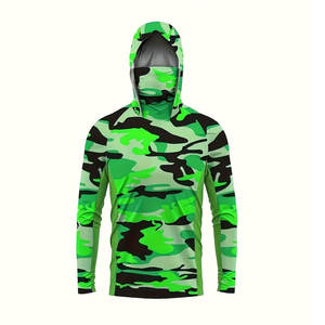 Camiseta de Pesca con Capucha UPF 50+ de Nuevo Diseño Personalizado para Hombre y Mujer, Transpirable, de Manga Larga, para Pesca y Senderismo - Product Image 1