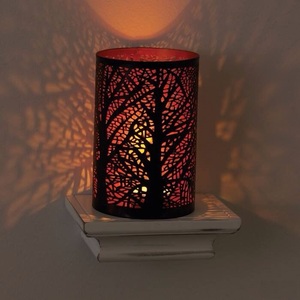 Handcrafted Black Gold Iron <b>Candle</b> Holders Set Cylinder Die Cut Geometric Pattern Home Decoration Durable - Product Image 3