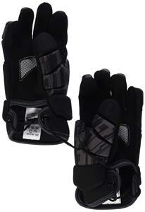 Guantes de Hockey sobre Hielo HI-GLOW SPORTS INTERNATIONAL Blancos de EVA y Fibra de Carbono con Ribete Naranja, Cierre a Presión, Duraderos, Ajuste Universal, Impermeables - Product Image 4