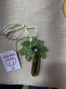 Abalorio de alta calidad hecho a mano, estilo bohemio cristiano, con perlas de imitación y cuentas de vidrio lampwork en forma de paz, para bolso infantil, con cuentas de semilla - Product Image 6