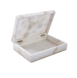 Caja de Mármol de Lujo para Embalaje Decorativo, Caja de Mármol Blanca Personalizada para Artesanías - Product Image 1