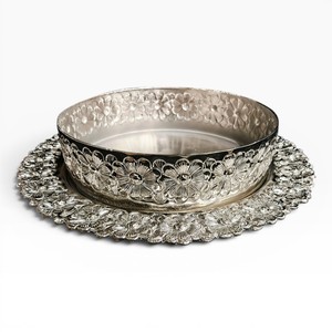 Assiettes et bols en métal décoratifs gaufrés pour chocolat, accessoires de chocolat personnalisables, fabricant, tailles et couleurs sur mesure disponibles - Product Image 2