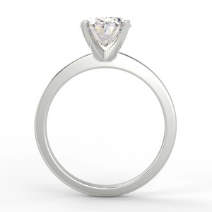 Anillo de Compromiso con Diamante Solitario de Corte Ovalado de 1.52 Ct, SI1/F, Certificado por IGI, Chapado en Oro de 14K sobre Plata, para Aniversario - Product Image 2