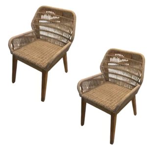 Produit personnalisable Chaises de salle à manger en rotin avec cadre en bois Fabrication de meubles d'extérieur pour patio de meilleure qualité en Indonésie - Product Image 6