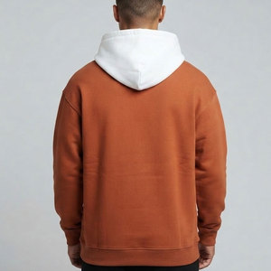 Sweat-shirts décontractés d'hiver pour hommes - Motif uni, mélange polyester/coton, séchage rapide et écologique, vêtements d'extérieur - Product Image 3