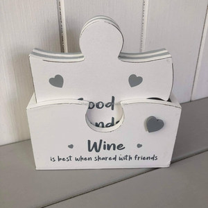 New Arrival Customised Bohemian Jigsaw Words Wooden Coaster Set Unique Table Topper <b>Mats</b> Pads for Home <b>Christmas</b> Customisable - Product Image 2