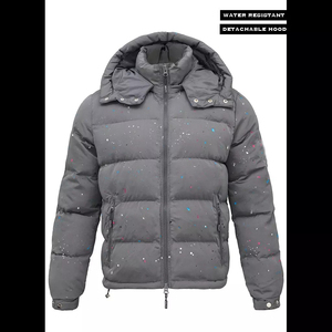 Chaqueta de Invierno Gruesa y Cálida, al por Mayor, OEM, Personalizada, de Buena Calidad, Amarilla, Unisex, 100% Fibra de Bambú, Cuello Alto, Cierre de Cremallera, Largo Regular - Product Image 4