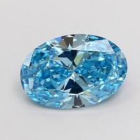 Diamante Ovalado Azul de 1.21 Quilates, Corte Fantasía, Claridad VS1, Gema Suelta, Joyería Premium, Colección de Exportación al Por Mayor