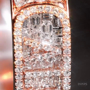 Pulsera de Moissanita con Dijes y Colgantes, de Plata de Ley 925 con Incrustaciones, Hecha a Mano, de Lujo, Bañada en Oro de 18K, Certificada GCI IDGL, Joyería para Fiestas - Product Image 6