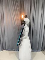Robot Humanoide Popular para Selfies 2026, Cabina de Fotos con Pantalla de 32 Pulgadas y Control Remoto para Uso Comercial en Fiestas y Eventos