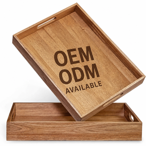 Plateau de service en bois fait main, vente en gros, sur mesure, OEM, ODM, DECORYUG - Product Image 1