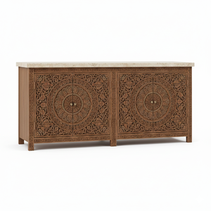 Export Quality Cabinet with Solid Wood Construction for Dining Room Available At Best Market Price - Product Image 4