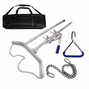 4 Pcs Calf <b>Puller</b> with 60 Inch OB Chain Handle Carrying Bag Cattle Delivery Obstetric Set Veterinary Calving Assistance Tool Kit - Product Image 1