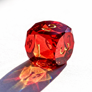 Juego de Dados de Resina Multifacéticos con Bordes Afilados Rojos, 7 Piezas, Dados Transparentes Poliédricos para Juegos de Rol, <span class=keywords><strong>Dungeons</strong></span> and Dragons, Mesa de Juego - Product Image 2