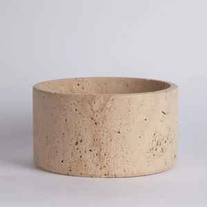 Nuevo Plato Decorativo de Piedra Travertino Beige para Servir, Exhibir y Decorar el Hogar con Elegancia - Product Image 4