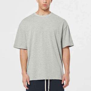 Camiseta de Cuello Redondo para Hombre, de Algodón, Informal, de Verano, Lisa, con Logotipo Personalizado, OEM, ODM, Ropa al por Mayor - Product Image 2