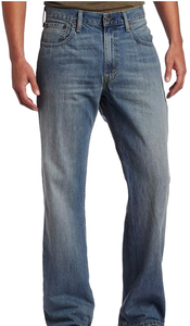 Jeans de Mezclilla de Pierna Recta, Peso Medio, Lavado a la Piedra, Corte Regular, Casuales para Hombre, Tela de Algodón para Otoño - Product Image 2