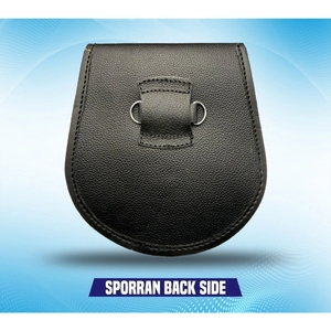 Sporran Escocés de Cuero Genuino Premium con Cinturón y Cadena, Bolsa Tradicional para Kilt - Product Image 5