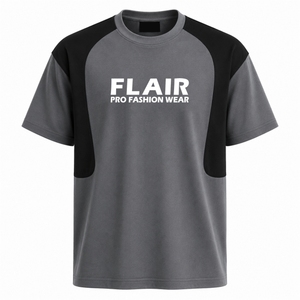 Custom Oversized Streetwear <b>Raglan</b> T-Shirt | Premium Cotton Jersey Color Block Tee | - Product Image 2