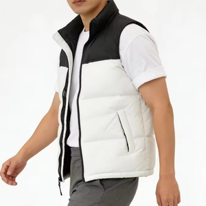 Chaleco de Invierno para Hombre, Diseño Original, Ligero, Acolchado, con Capucha, Estilo Patchwork, con Logotipo Personalizado - Product Image 6