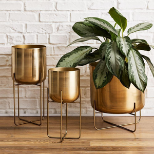 Maceta Decorativa de Hierro y Metal, Moderna, para Plantas de Interior y Exterior, Jardín, Balcón - Product Image 3