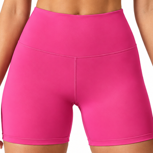 Pantalones cortos de Yoga para mujer, suaves, ligeros, transpirables, para correr, gimnasio, entrenamiento, Fitness, pantalones cortos atléticos para mujer, pantalones cortos de Yoga elásticos de cintura alta - Product Image 3