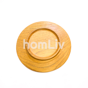 Assiette en bois de teck naturel OEM, écologique, durable, sans peinture ni vernis, halal, personnalisable pour la cuisine - Product Image 6