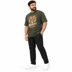 T-shirts personnalisés pour hommes en coton 100% 150 g/m², t-shirts décontractés oversize pour hommes, t-shirts de sport unis pour hommes, t-shirts en coton épais pour hommes - Product Image 2