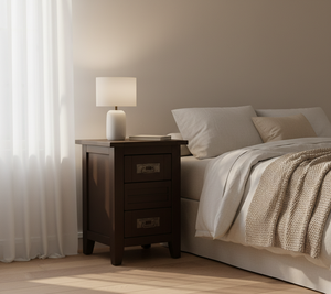 Mesa de Centro Moderna y Resistente con 2 Cajones, Madera de Caucho Blanca y MDF para Muebles de Sala de Estar, Marca PKP - Product Image 2