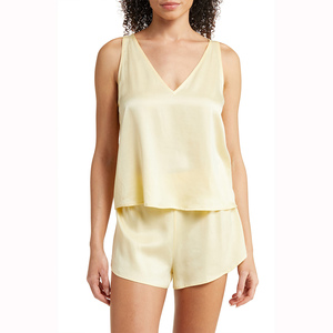 Conjunto de dormir de seda satinada de alta calidad para mujer, lencería sexy, ropa de dormir, vestidos de seda para damas - Product Image 2